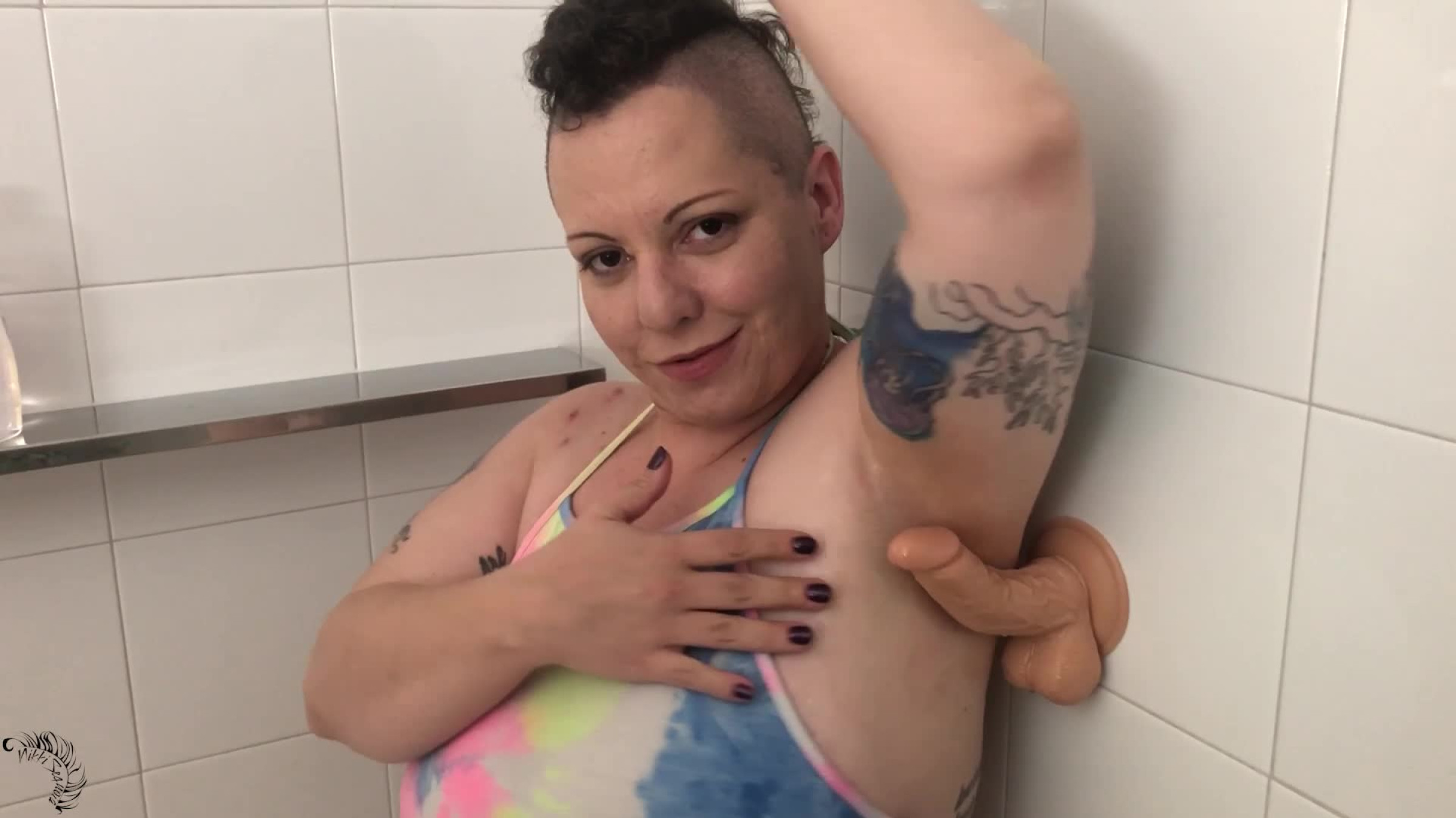 Dildo Fucking My Oiled Armpit